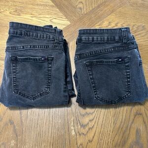 2 Pair Tommy Hilfiger Womens Classic Skinny Ankle Size 10 Black Jeans